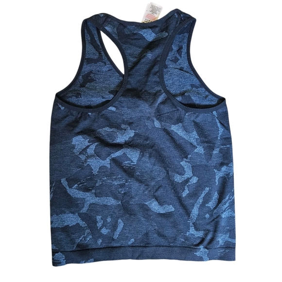 Gymshark Adapt Savanna Navy Camo Seamless Tank Size L - Picture 3 of 8